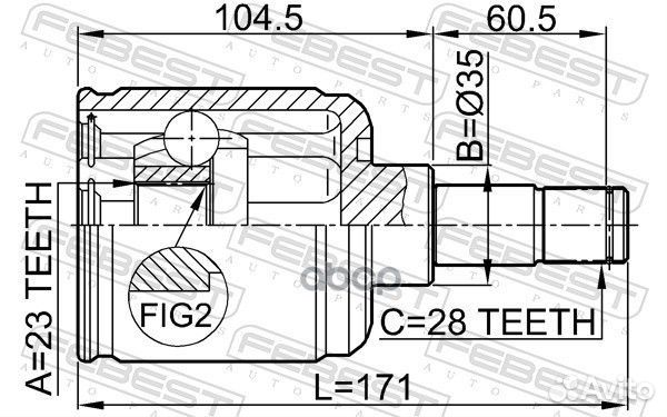 ШРУС 0511-gemtlh 0511-gemtlh Febest