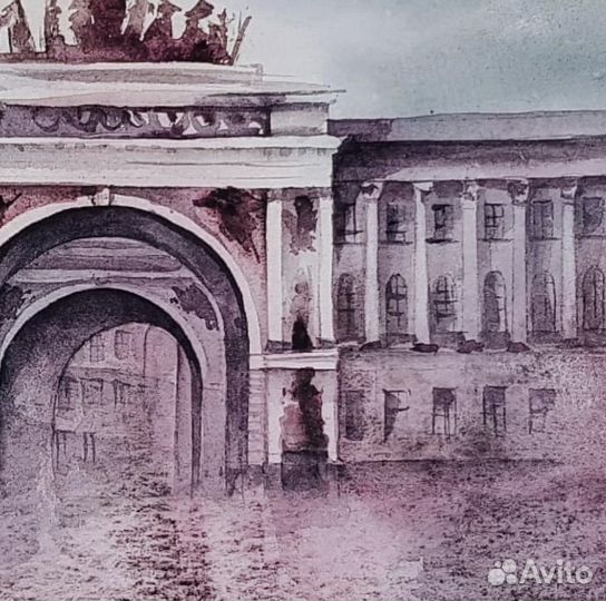 Санкт-петербург акварель