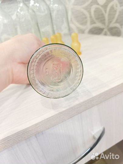 Бутылочка для кормления стекло и соски