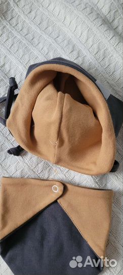 Комплект шапочка снуд 1-3 месяца