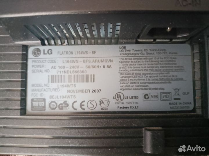 Монитор LG