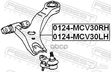 Рычаг пер.лев.toyota camry ACV3 /MCV3 2001-200