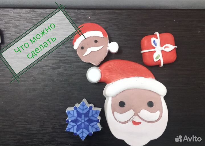 Фигурки из гипса (новогодние)