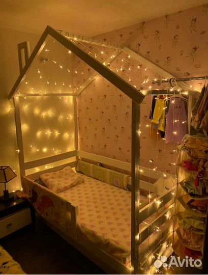 Новогодняя гирлянда штора 3*3