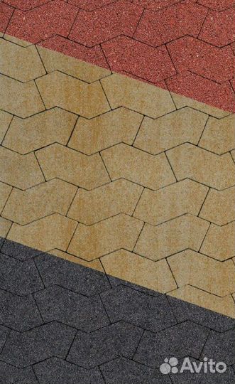 Брусчатка, тротуарная плитка S-формы, все цвета