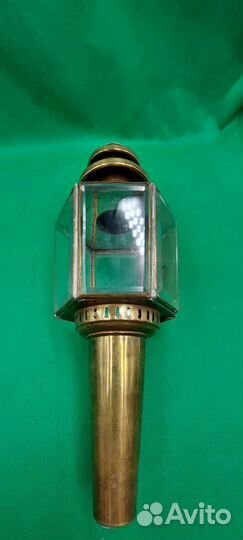 Антикварный каретный фонарь