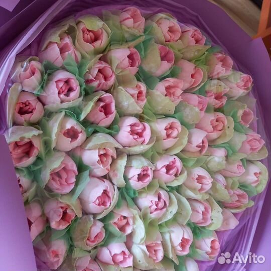 Зефир букет из зефирных цветов