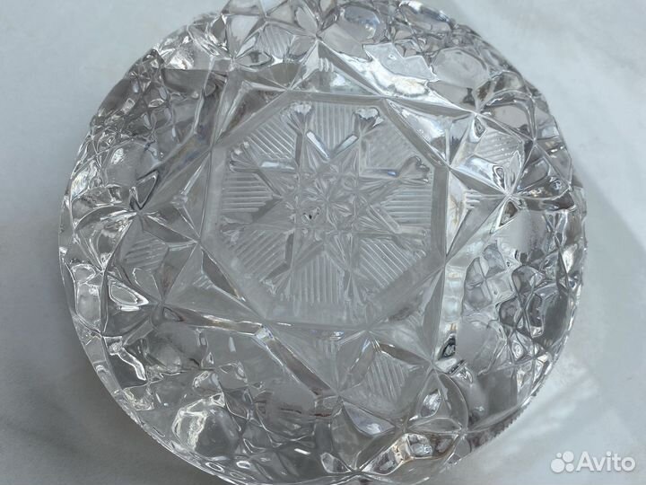 Пепельница хрустальная СССР в оличном состоянии