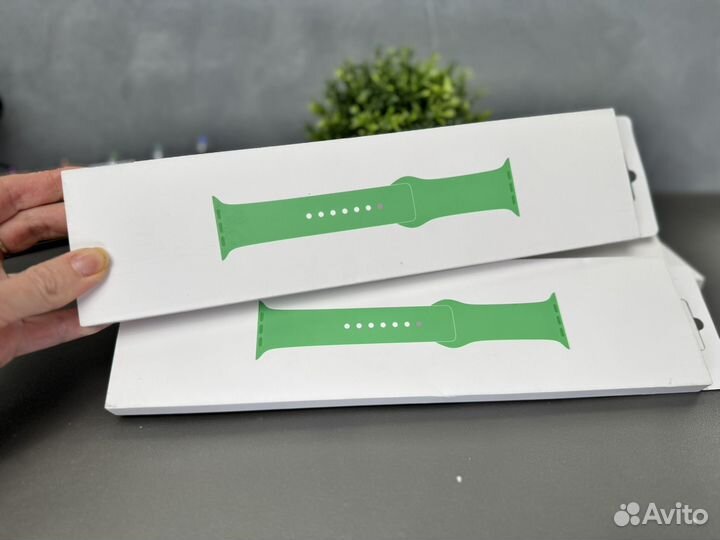 Оригинал Apple Watch Sport Band Green ремешок