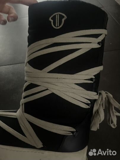 Ботинки rick owens x moncler на руках