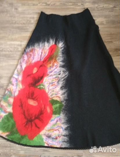 Юбка валяная в пол