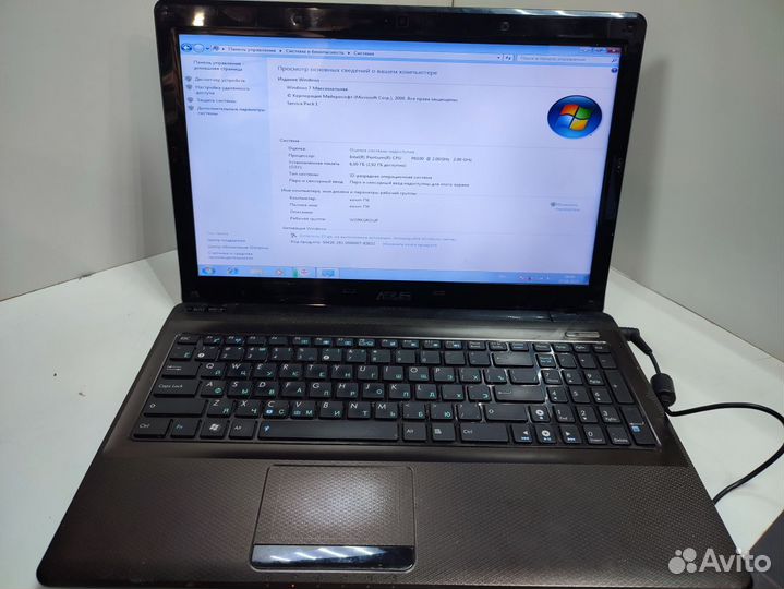 Ноутбук asus K52F