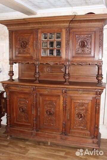 Буфет старинный дубовый