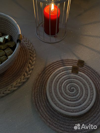 Салфетки на стол круглые