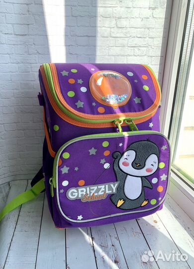 Рюкзак школьный ранец Grizzly портфель
