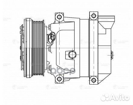 Компрессор кондиционера GM aveo/kalos 06- 1.2-2