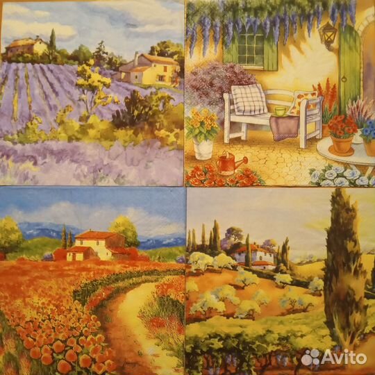 Салфетки бумажные для декупажа. Наборы