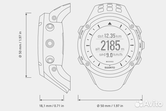 Спортивные наручные часы Suunto Ambit GPS black