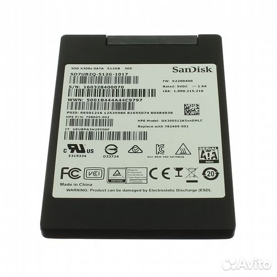 Накопитель SSD HP (Sandisk) 782409-001