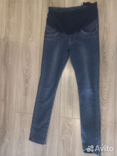 Джинсы для беременных на флисе