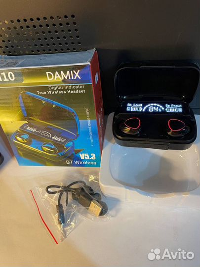 Беспроводные наушники power bank