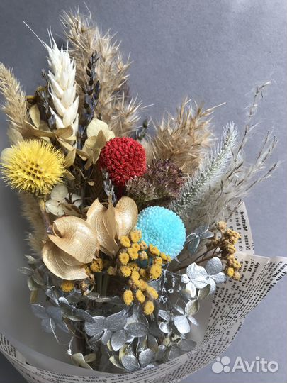 Мини-букет из сухоцветов