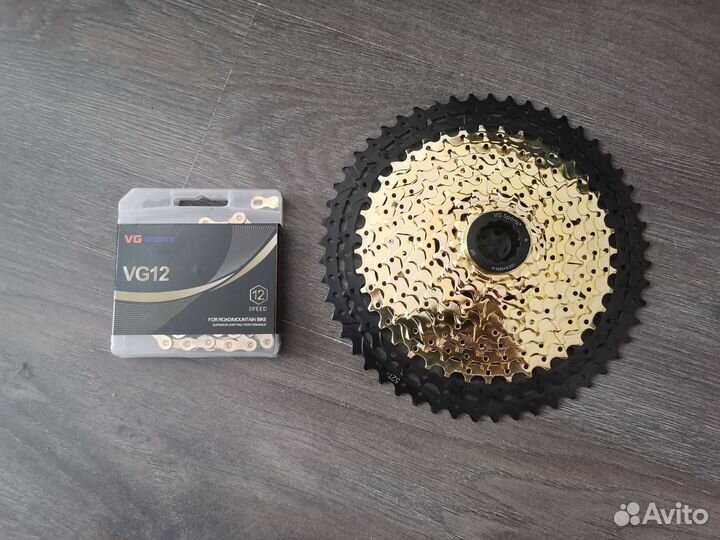 Кассета 12 скоростей 11-52т, цепь 12 скоростей
