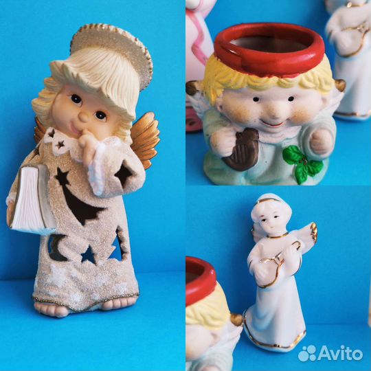 Ангелы, ангелочки подсвечники, фигурки, статуэтки