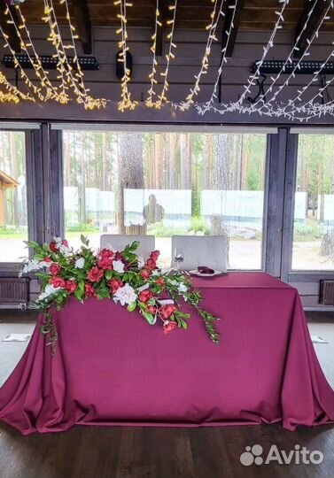 Оформление зала на свадьбу