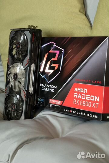 Видеокарта ASRock RX6800XT Phantom Gaming