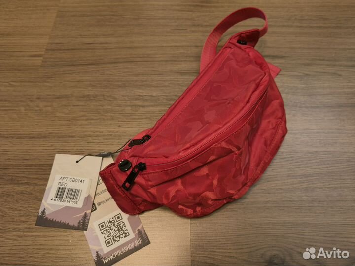 Сумка поясная Polar красная