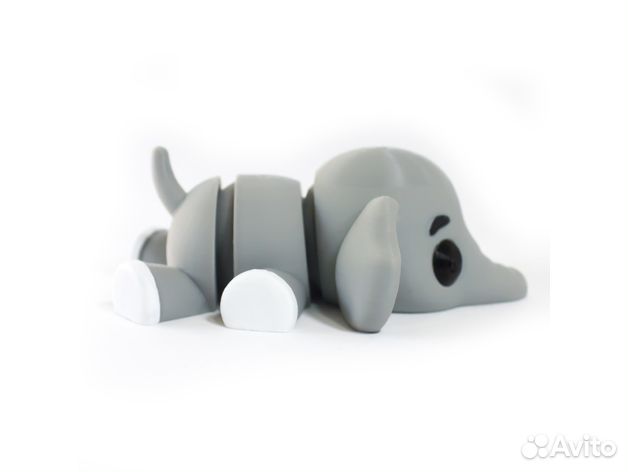 Слонёнок брелок напечатанный на 3Д принтере