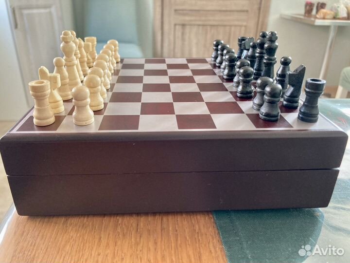 Подарочный винный набор + шахматы