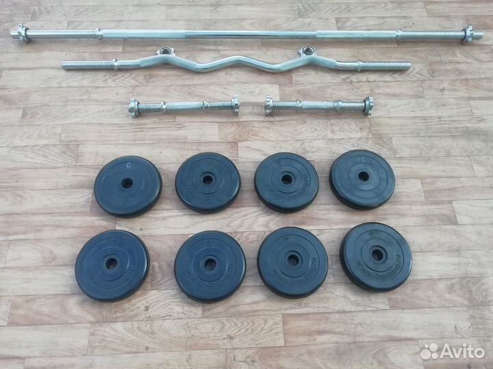 Штанга гриф гантели блины