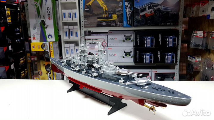 Радиоуправляемый корабль Heng Tai линкор Бисмарк