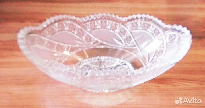 Хрусталь салатница, пепельница,ладья