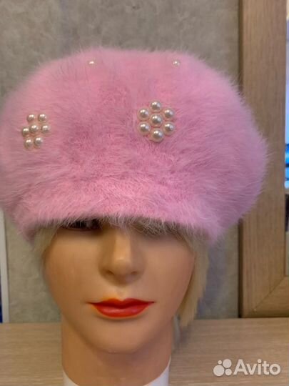 Берет розовый