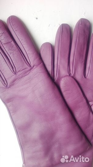 Перчатки женские кожаные новые