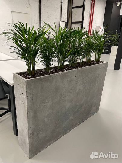 Кашпо из бетона для цветов с гарантией