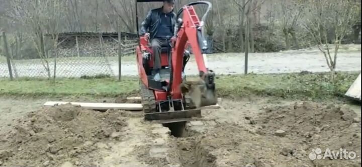 Услуги мини экскаватора,ямобур