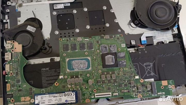 Asus VivoBook Pro 16 N7400PC мат плата и акб