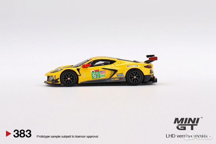 Модель Chevrolet Corvette 1/64 (mini gt)