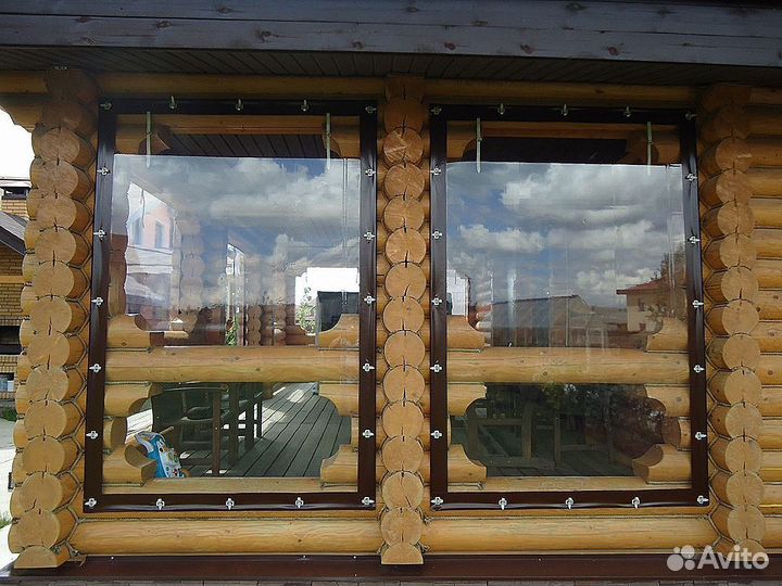 Мягкие окна для веранды беседки, террасы, под ключ