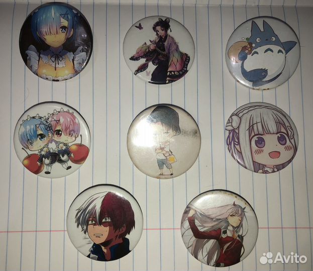 Аниме значки