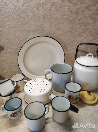 Эмалированная посуда СССР