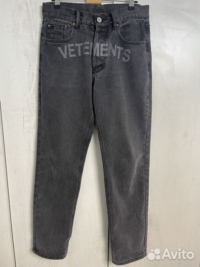 Джинсы vetements logo
