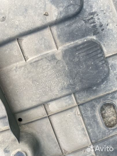 Защита двигателя передняя hyundai accent/solaris