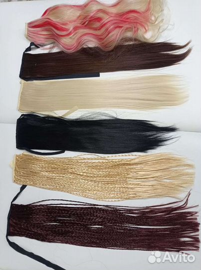 Хвост шиньон накладной