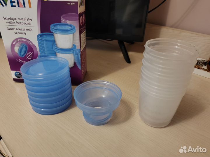 Контейнеры для хранения молока avent