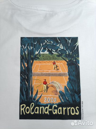 Футболка женская новая Roland-Garros Paris р.L